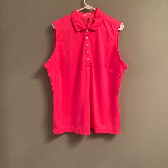 Nike | Tops | Golf Hot Pink Nike Tank 